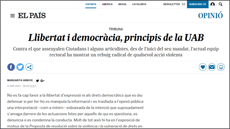 Detall de l'article 'Llibertat i democràcia, principis de la UAB'