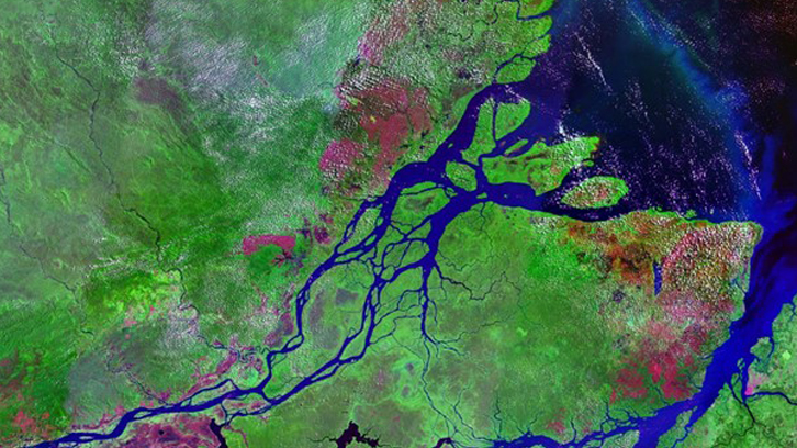 Delta Riu Amazones, imatge per satèl·lit