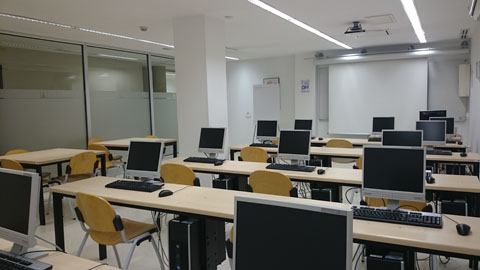 Imatge de la Sala de Formació de la Biblioteca de Comunicació
