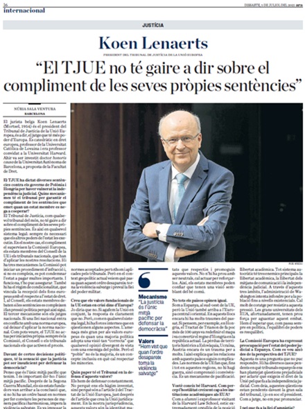 Entrevista a Koen Lenaets a l'Ara