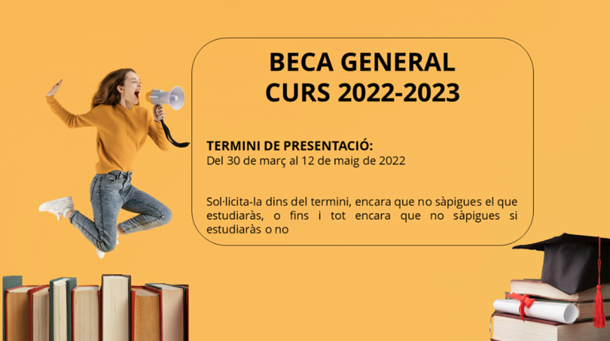 Cartell del nou calendari de la Beca del Règim General