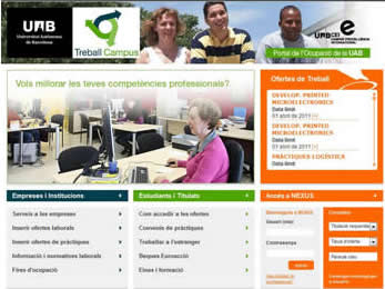 Imatge de la web de treball campus