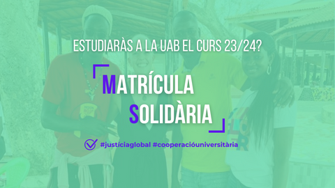 Imatge campanya matrícula solidària