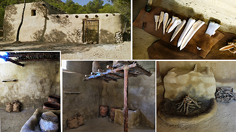 Recreen una casa del jaciment de La Bastida
