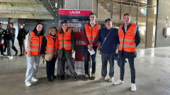 voluntarios en el simulacro de LALIGA