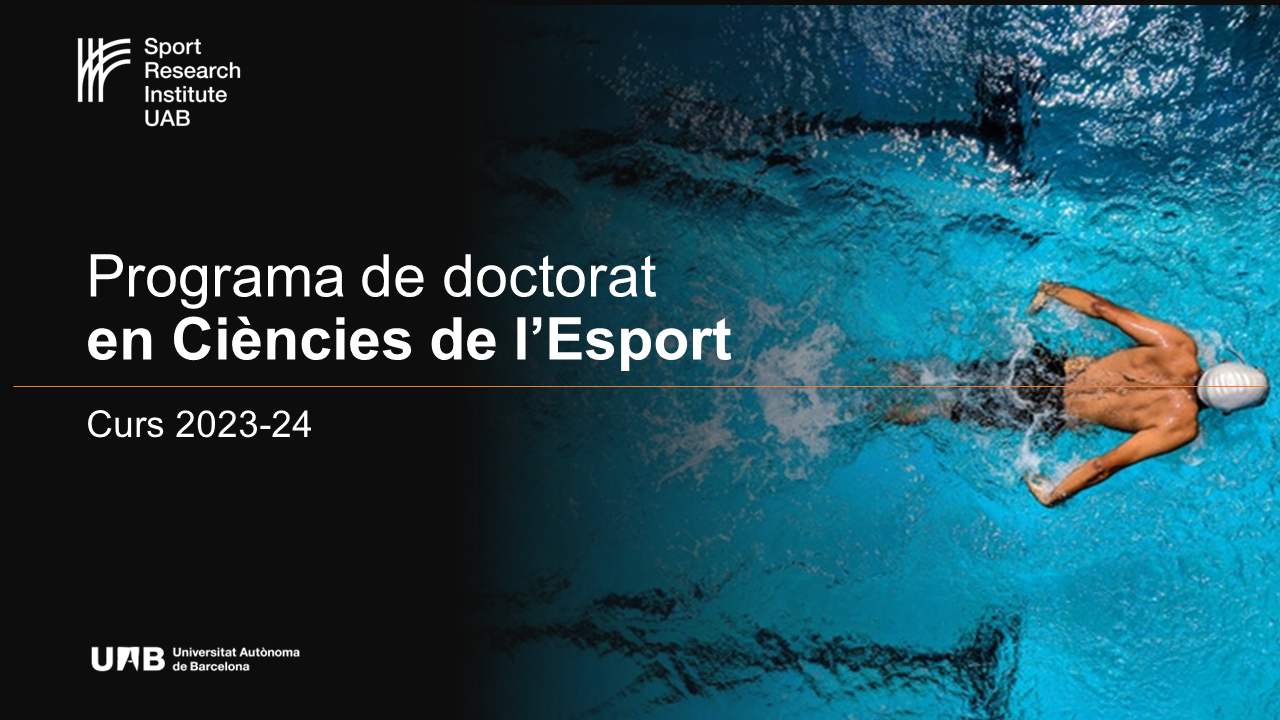 Programa de doctorat en Ciències de l'Esport