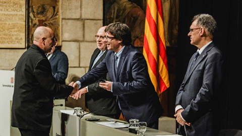 Acto de entrega de las distinciones a Natalia Majó y Joaquim Segalés