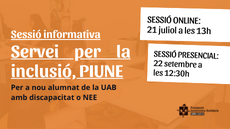 Sessió informativa del PIUNE 2022