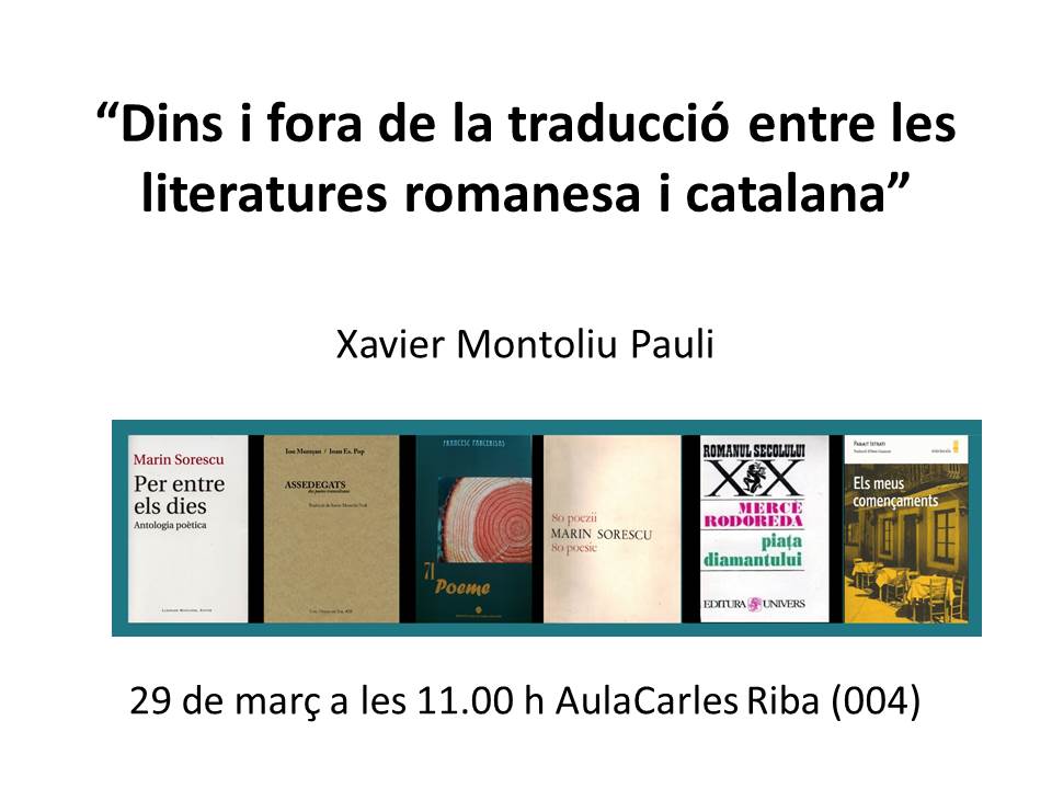 Xerrada Xavier Montoliu