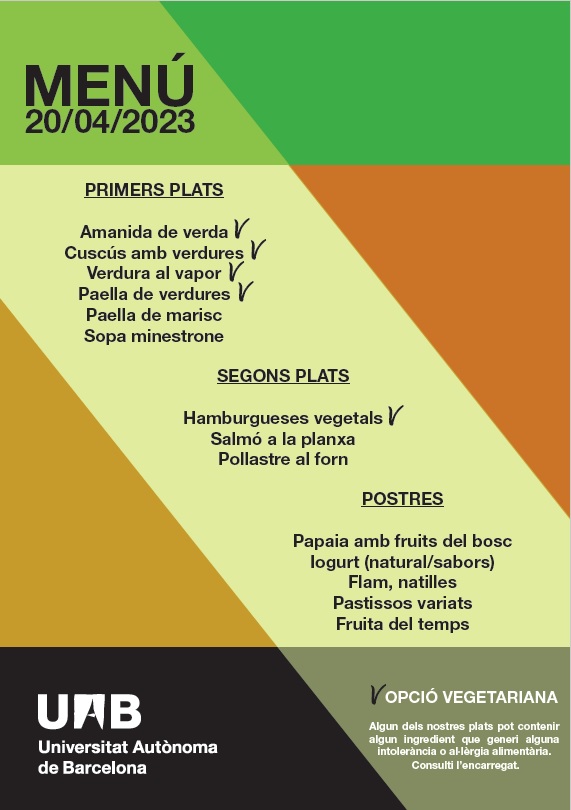 Menú Ceincies, Biociències, Medicina i P. Civica