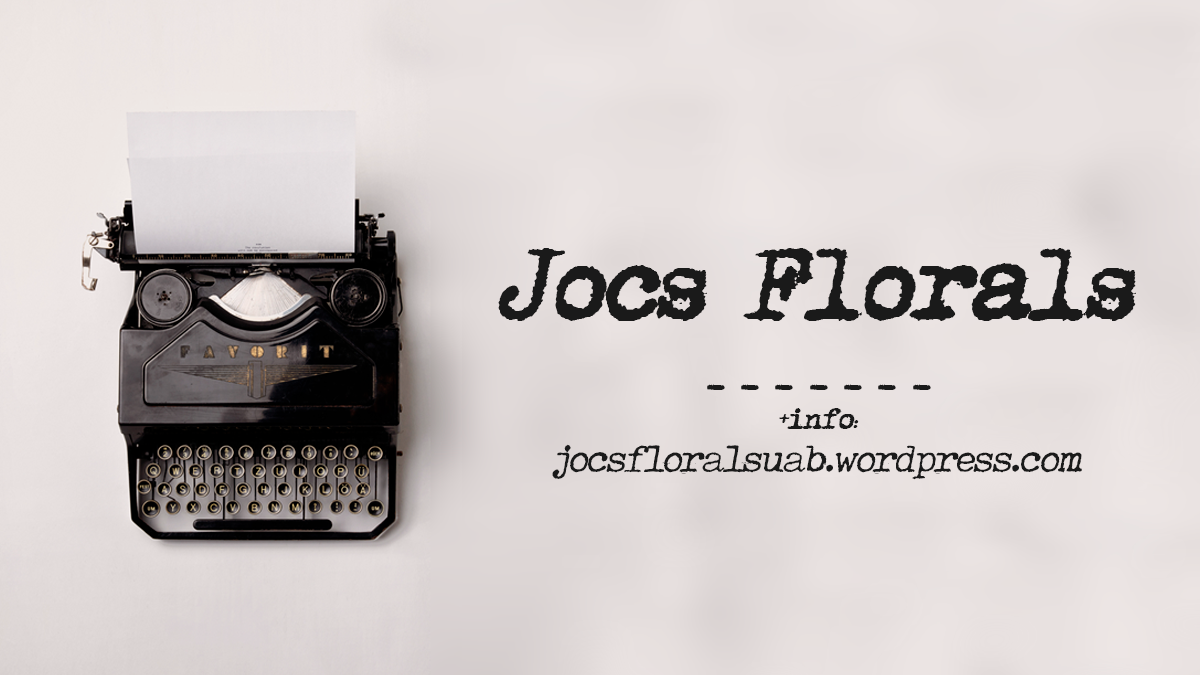 Portada dels Jocs Florals edició 2022