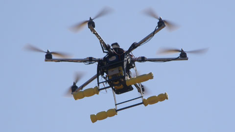 Dron. Imatge cedida per Bombers de la Generalitat de Catalunya