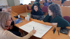 Imatge del seminari de treball de les universitats catalanes i refugi 2022