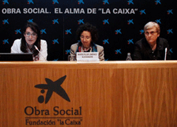Digna Couso (esquerra) i Neus Sanmartí (dreta), a la presentació de l'informe