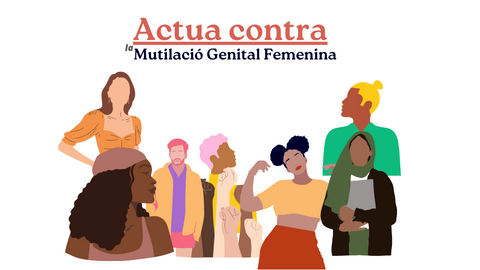 Imatge cartell actua contra la Mutilació Genital Femenina