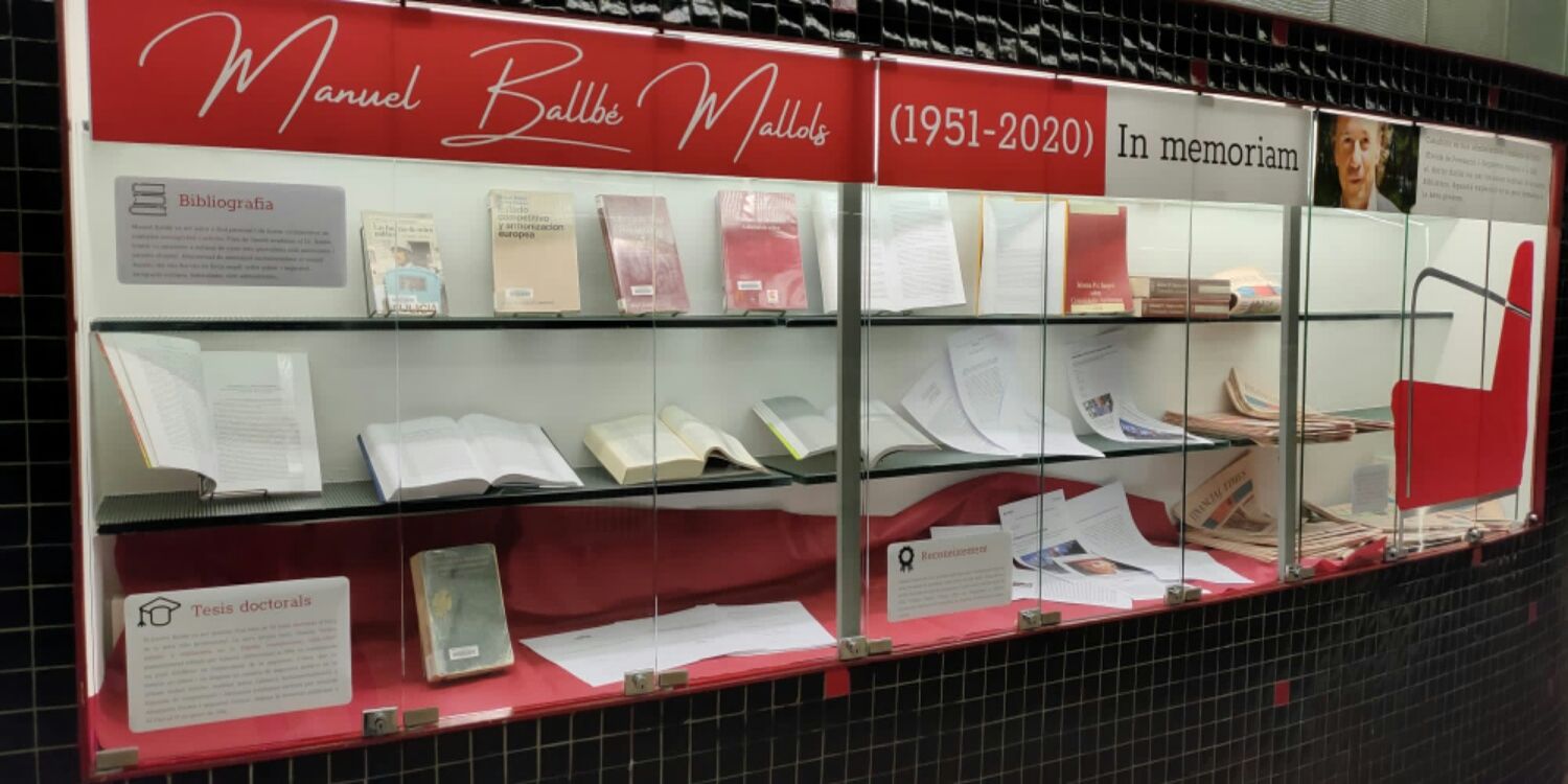 Imagen de la exposción Manuel Ballbé Mallolls (1951-2020): in memoriam