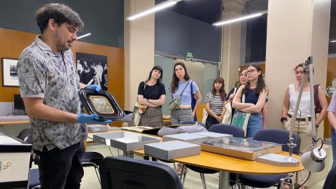 Visita Arxiu Barcelona estudiants ESAGED