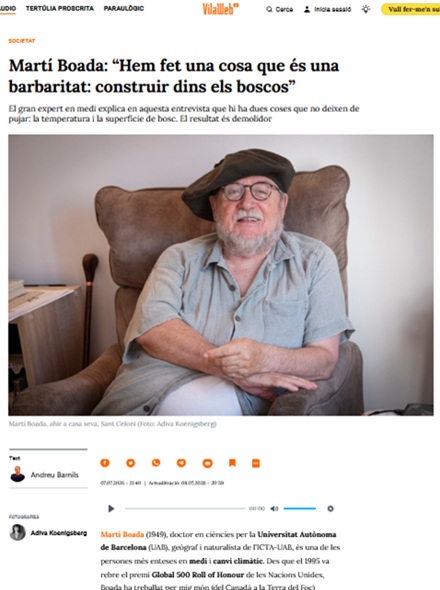 Martí Boada a Vilaweb