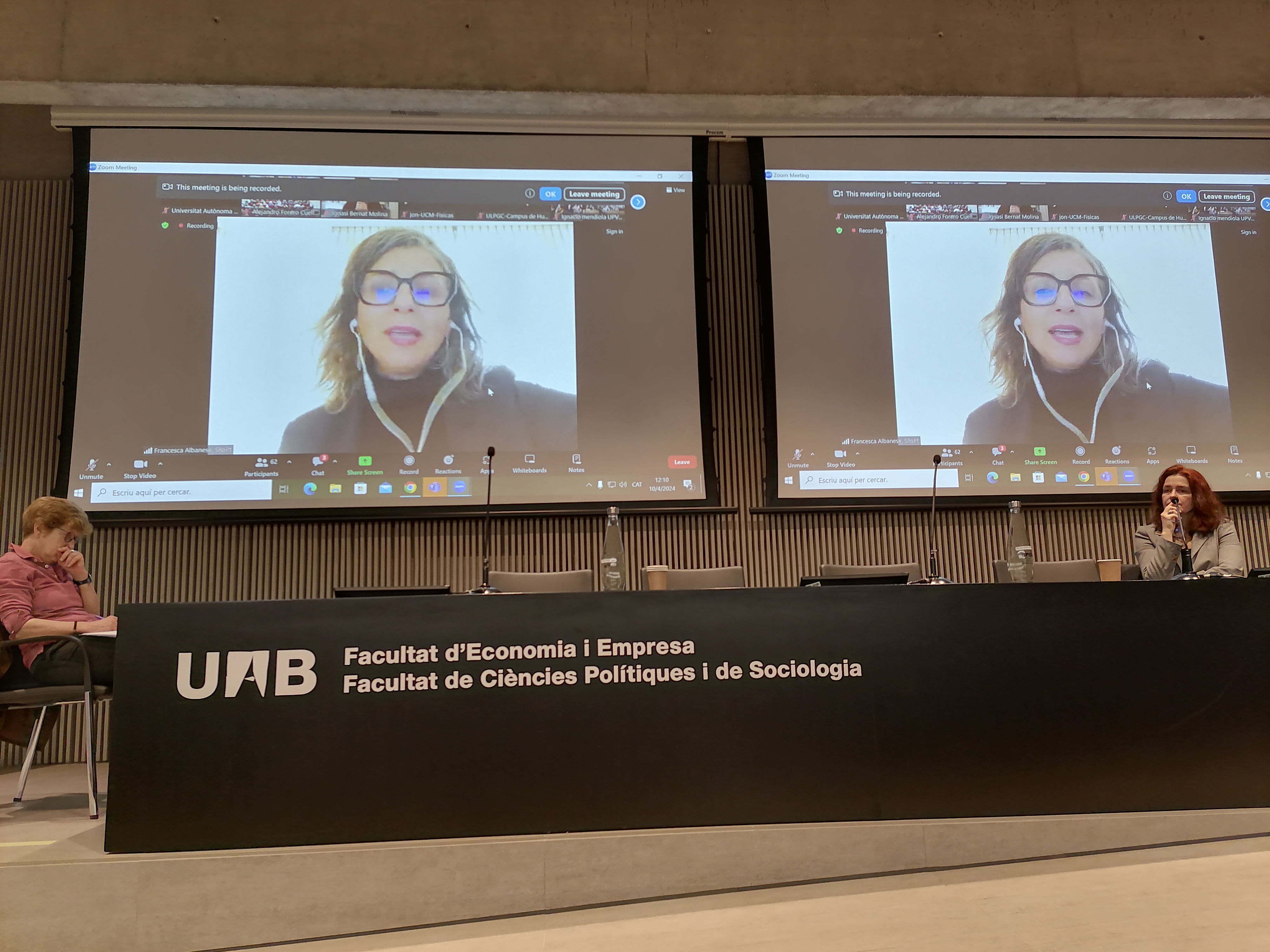 Conferencia a la Sala d'Actes de la Facultat