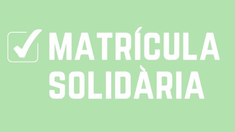 Campanya Matrícula solidària - marca per la Justícia Global