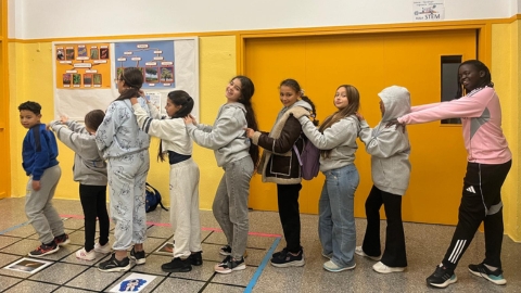 Nens del programa CROMA als tallers