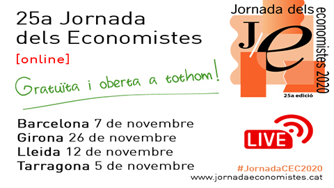 Flyer informatiu de la Jornada dels Economistes