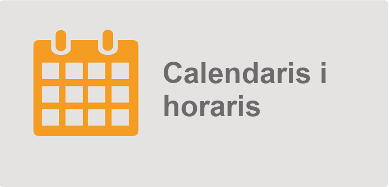 Calendaris acadèmics i administratiu