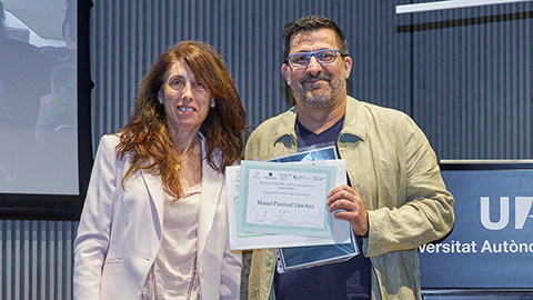 Manel Pascual Sánchez recull premi en la categoria Prevenció i Seguretat Integral