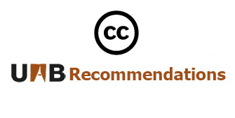 Creative Commons licenses recommended in the UAB