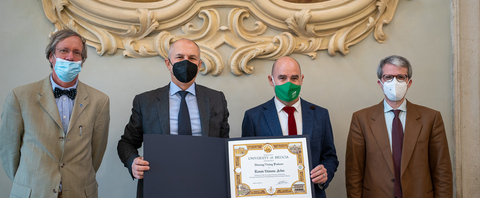 En Ramon reben el títol de professor honorari Visitant a la Università degli Studi di Brescia