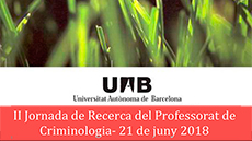 II Jornada de Recerca del Professorat de Criminologia