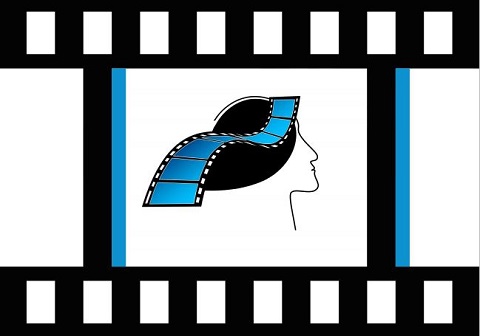 fotograma d'una película amb dibuix del cap d'una dona