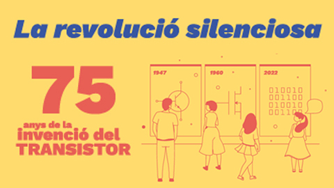 Cartell La revolució silenciosa 75 anys dela invenció del transistor