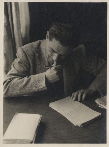 Imatge de l'exposició 'Sebastià Juan Arbó' a la Biblioteca d'Humanitats