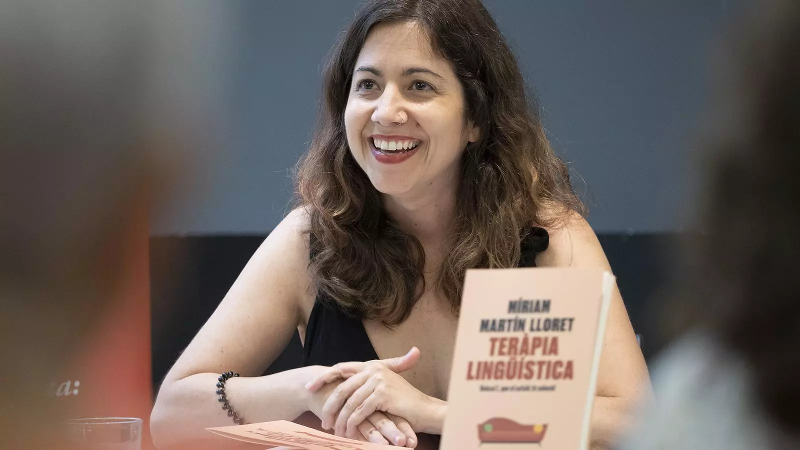 Míriam Martín Lloret presentant el seu llibre