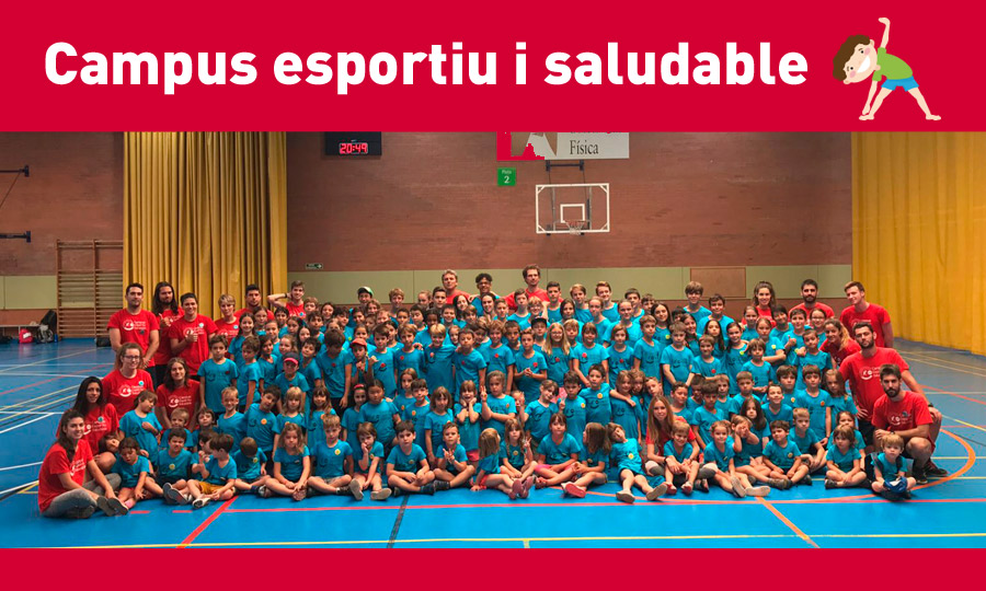 grup de nens dels campus esportiu del SAF