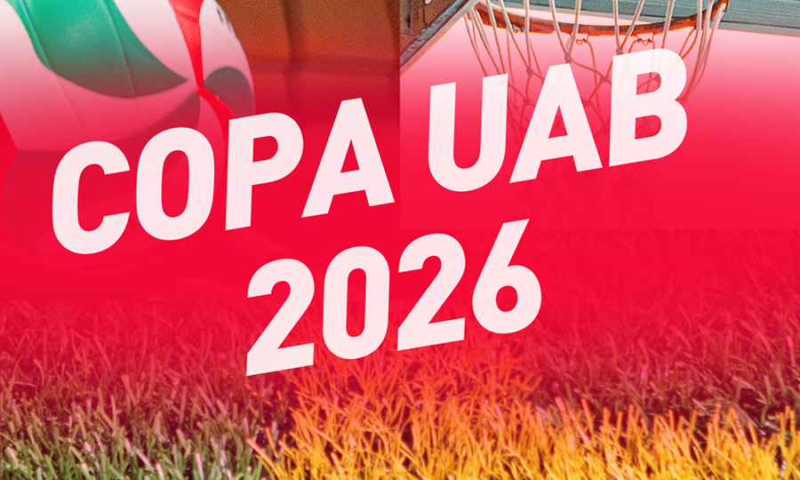 Cartell de la copa amb imatge de futbol, vòlei i bàsquet