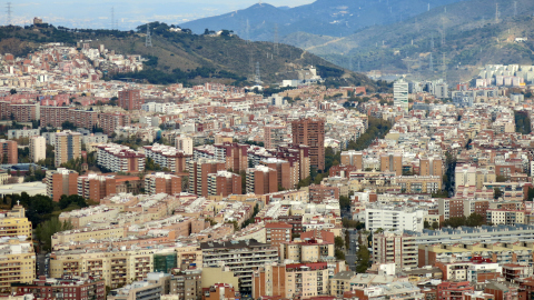 Imatge aèria de Barcelona