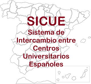 Mapa de España en el que se puede leer en letras grandes SICUE