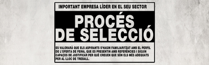 Imatge Procés de selecció web