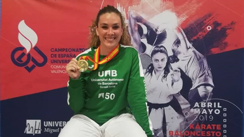 Alba Ropero, medalla d'or de karate