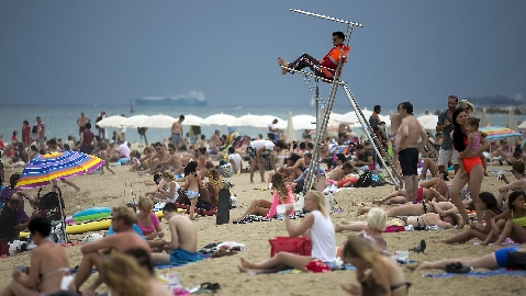 Socorrista a la platja