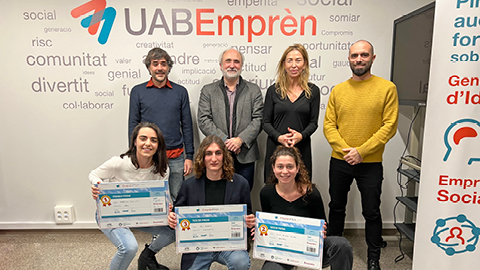 Guanyadors i jurat d'Emprèn Pitch 2022