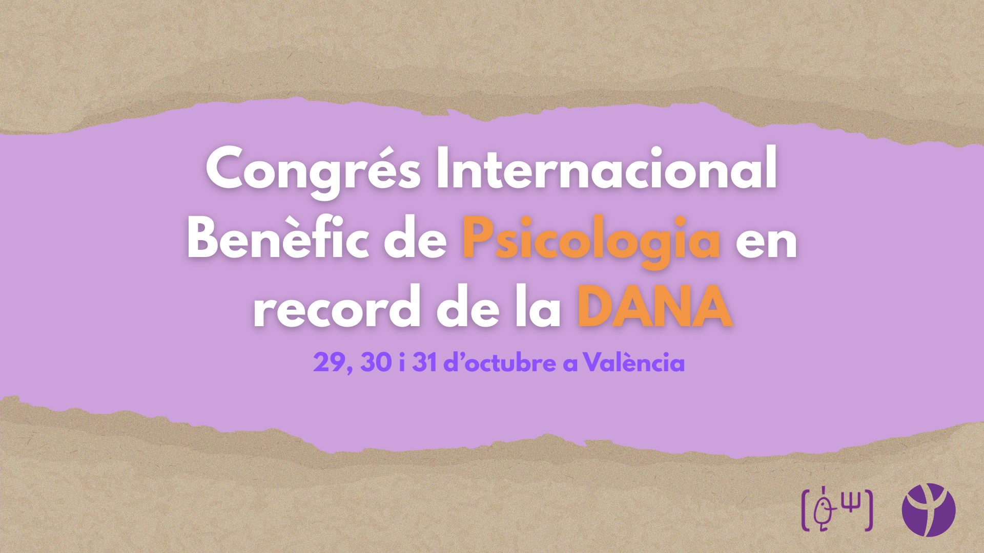 Cartell de color lila informatiu amb el títol de la notícia i les dates