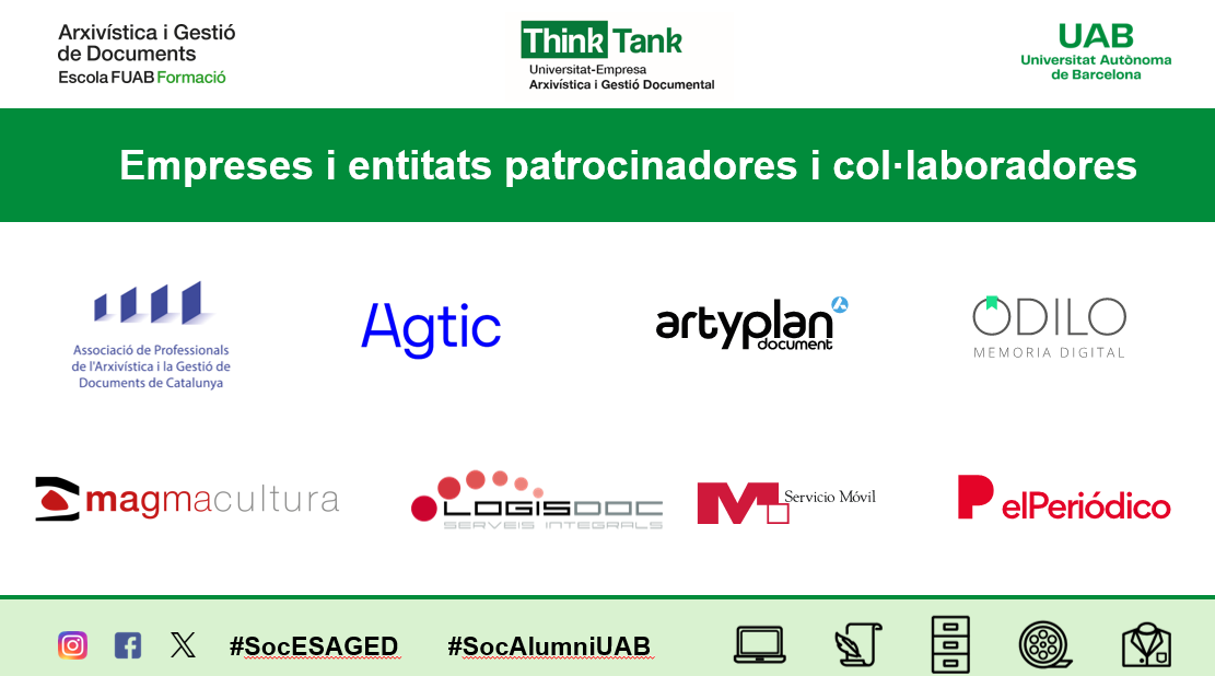 Empreses col·laboradores i patrocinadores del I Think Tank ESAGED