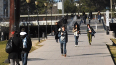 Estudiants al campus de la UAB