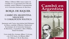 Invitació a la presentació del llibre de Borja de Riquer