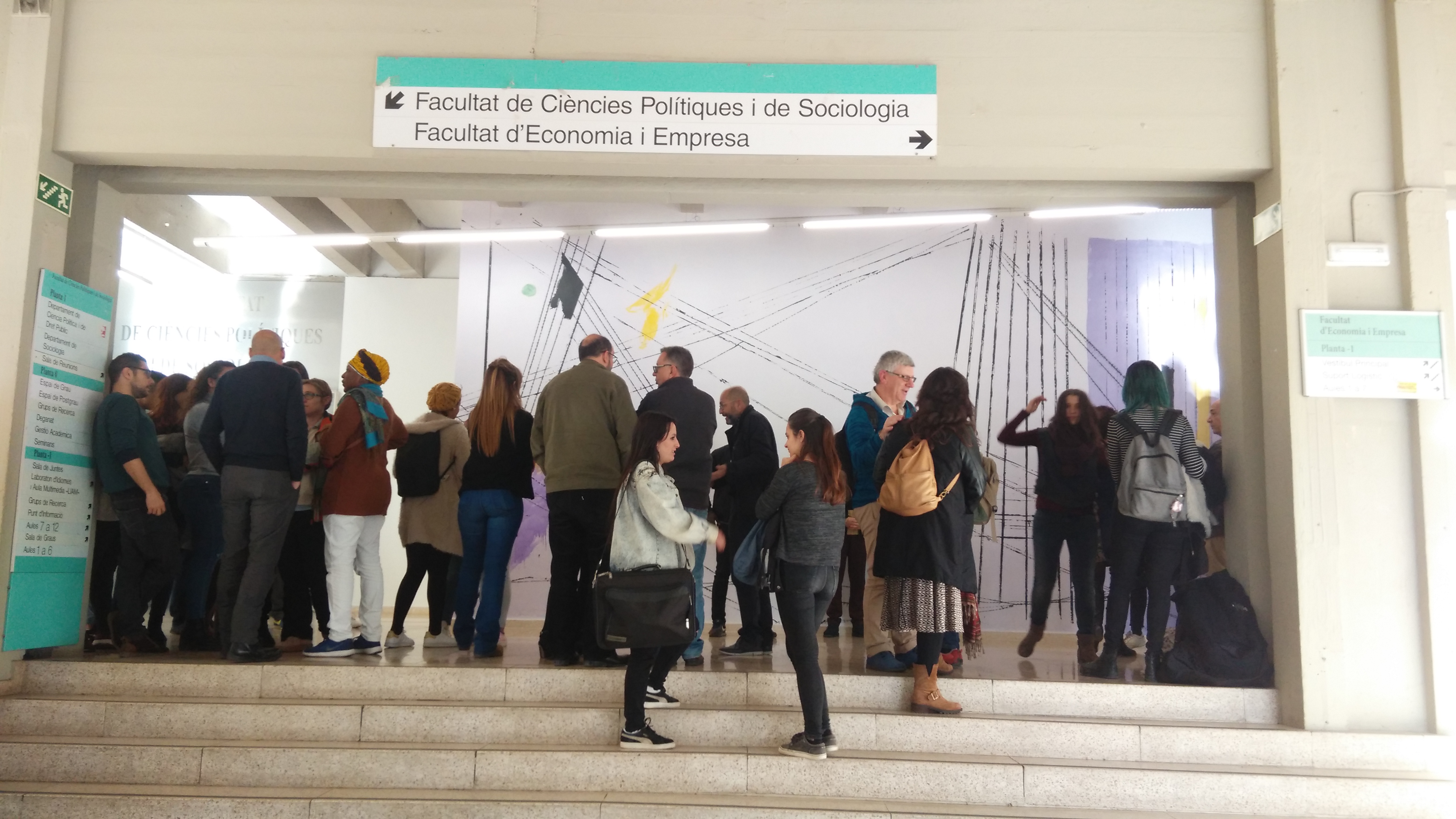 Inauguració del mural del vestíbul