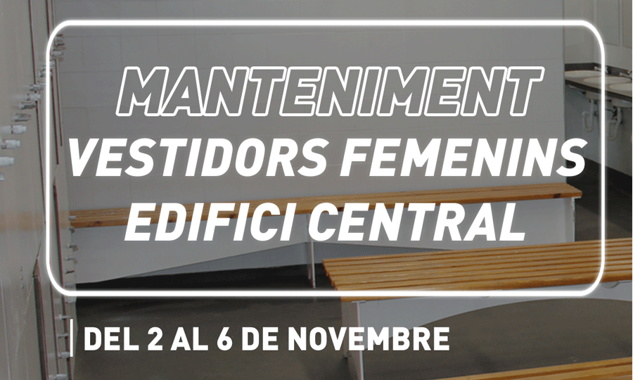 imatge dels vestidors del SAF