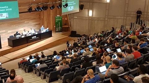 Inauguració de la Wikimedia Hackathon a la UAB.